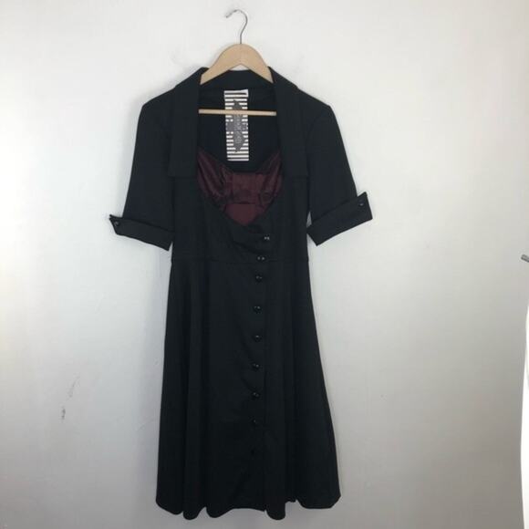 Chic Star Good Goth Red Black Halloween Dress NWT Size Medium - Picture 1 of 16